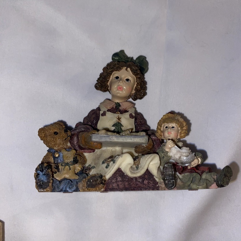 Boyds Bears  Dollstone collection , Jean w/Elliot &Debbie , style 3510 : 1996
